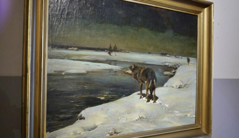 "Wilki w nocy" Alfreda Wierusza-Kowalskiego, fot. Iza Kosakowska